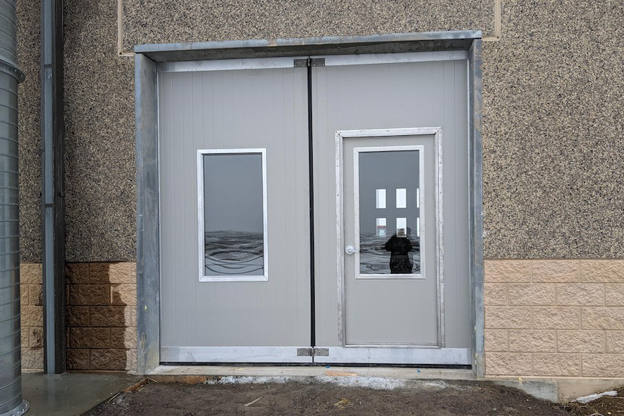 Building with Folding Doors